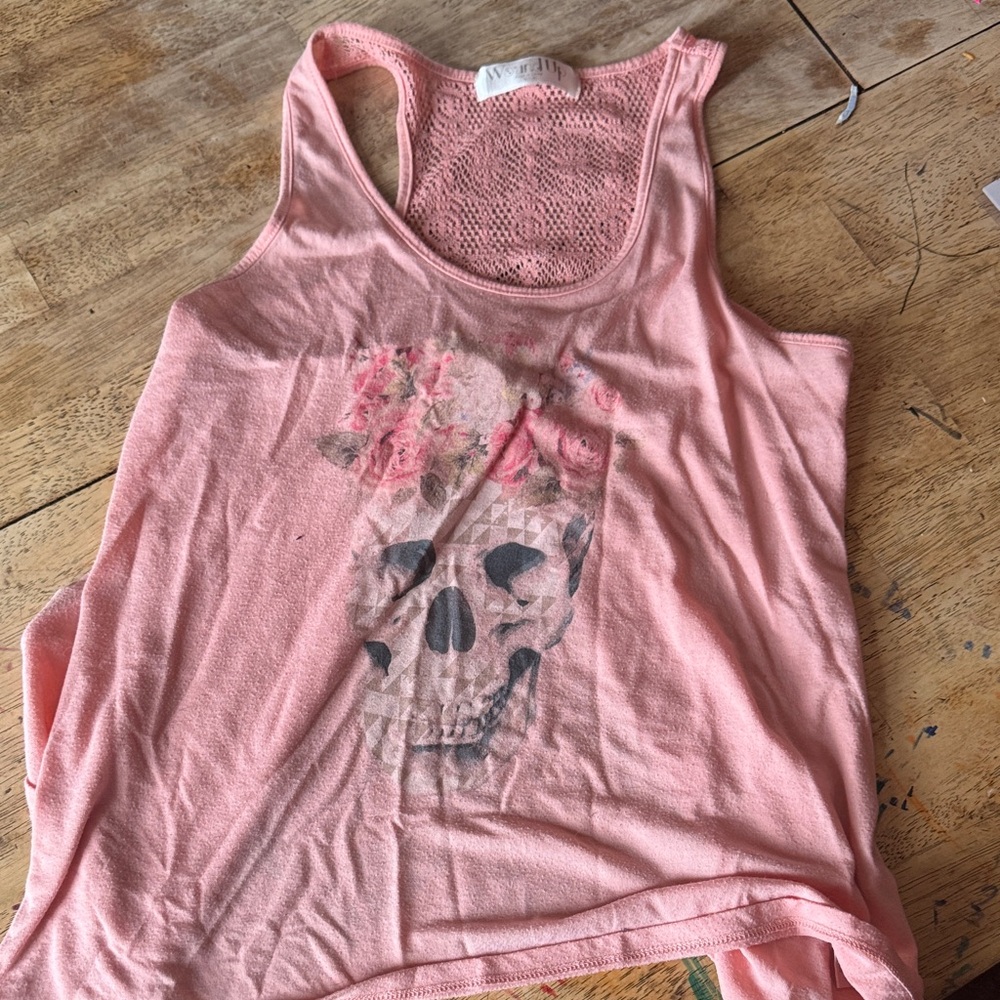 Wound Up Blush Lace Sleeveless Top
